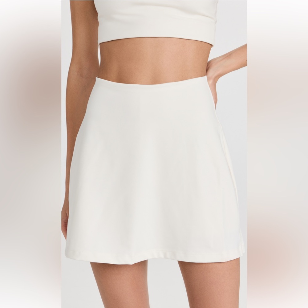 Girlfriend Collective Cream Top & Skirt Set